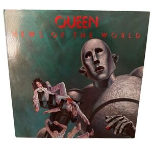 Queen News of the World Vinyl LP 1977 Elektra 6E-112 Gatefold Rock Record